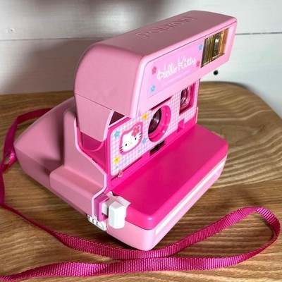 Hello Kitty Polaroid 600 Instant Camera Pink Sanrio TOMY Tested