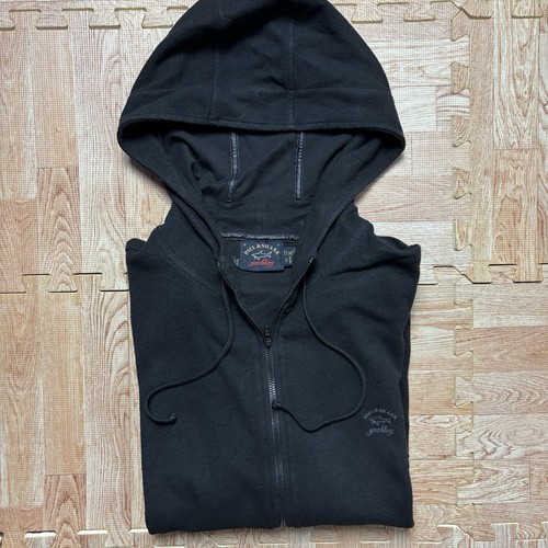 PAUL & SHARK YACHTING Hoodie Black Men’s Medium Fleece Full Zip Made In Italy - Picture 12 of 12