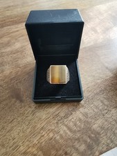 375 9k 9ct Tiger Eye Signet Ring 7.85g