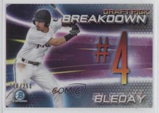 2019 Bowman Draft Chrome Scouts Pick Breakdown Refractor 198/250 JJ Bleday fm0