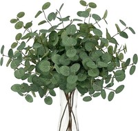 KüNstliche Eukalyptus Zweige 60Cm GrüN Stoff Deko FüR Hochzeit Tischdeko Party