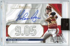 Nolan Ryan 2022 Luminaries Masters of the Mound Red Autograph Card #MOM-NR 5/10