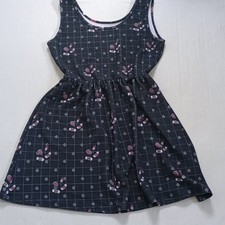 Women's 2XL Charcoal Gray Punk Tampon Pad Blood Pattern Skater Feminist Dress