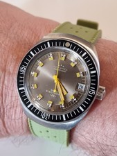 montre vintage diver Agir daytronic  esa Y2 9154 swiss 38x40 mm 20 ATM 