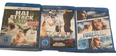 3 Blueray Filme Blockbuster