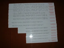 Lot of 14 Koh-I-Noor 3004CL Rapidograph Lettering Template Ruler