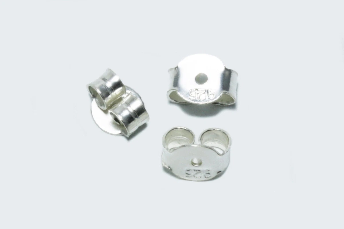 Orecchini a clip argento 925 8,5 mm per perline semiperforate x20pz