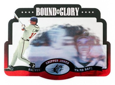 Chipper Jones #6 (1996 SPx) Die-Cut Hologram Bound for Glory, Atlanta Braves HOF