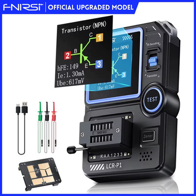 FNIRSI LCR-P1 Transistor Tester LCR ESR Meter for Diode, Triode, Capacitance, NP