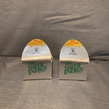 2 Leggs Pantyhose Sheer Energy Size B Off White Off Black 60902 panty/toe VTG