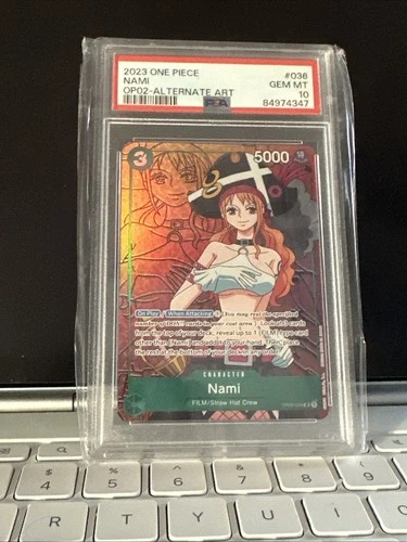 2023 Nami Alt Art One Piece CCG OP02-036 PSA 10