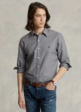 POLO RALPH LAUREN Men's Garment Dyed Classic Fit Oxford Shirts GREY M