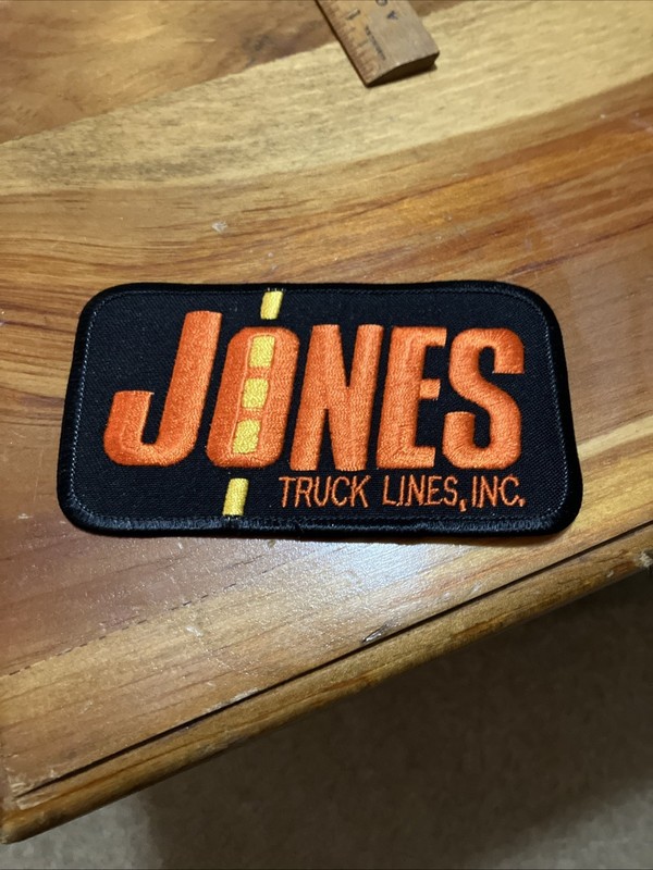  Jones Truck Lines Inc. Trucker Patch 4.25"×2.5" Vintage Trucking Freight 