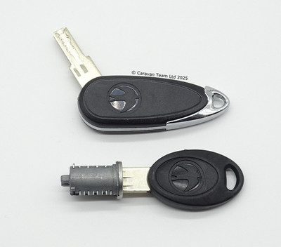HARTAL FAWO Door Lock 3 x Barrels & Flip Key Set SWIFT Caravans - SWI3CYLSET