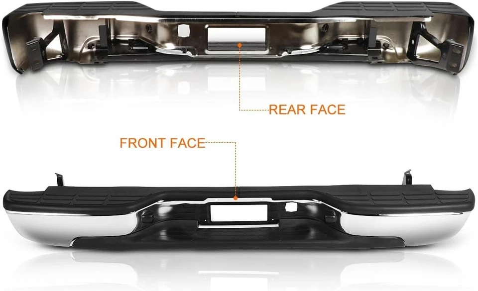 Parachoques trasero con luces de matrícula compatible con Chevy 1999-2006 Foto 3 de 4