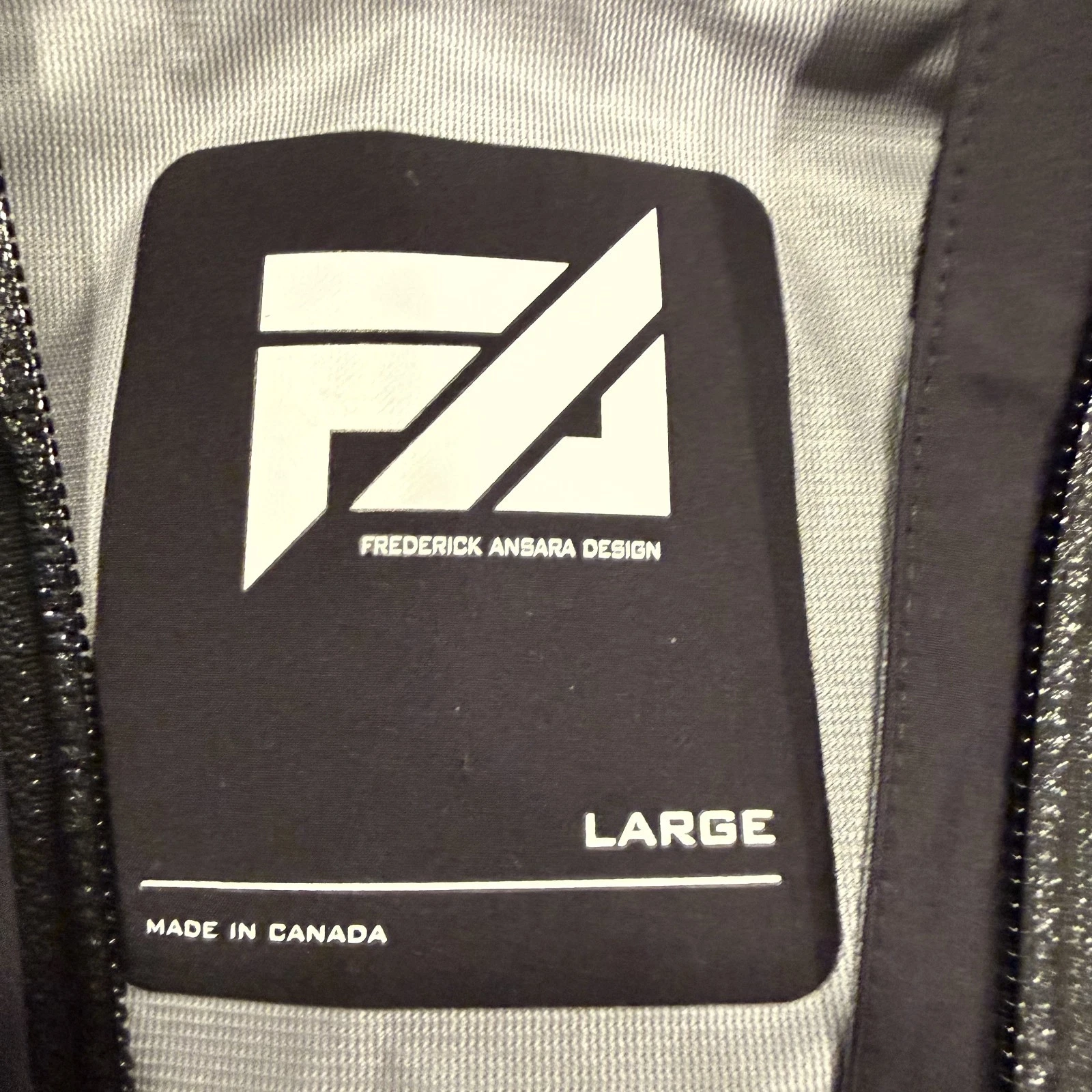 NWOT Large FA Design Supersonic 3L Jacket Black/Sonic Blue eVent waterproof image 7