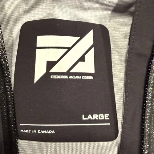 NWOT Large FA Design Supersonic 3L Jacket Black/Sonic Blue eVent waterproof image 7