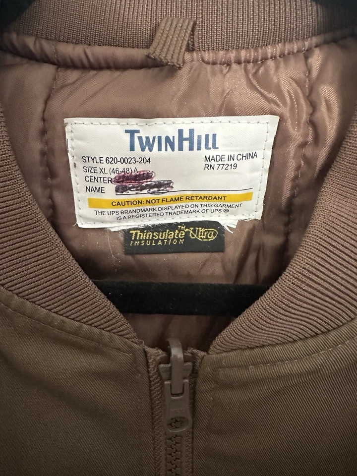 Twinhill UPS Full Zip Jacket Vest Sz XL United Parcel Service Uniform - Image 3 of 3