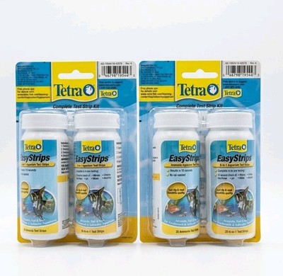 Tetra EasyStrips 6-in-1 Aquarium Test Strips for Fresh/Salt Water 2 Pack