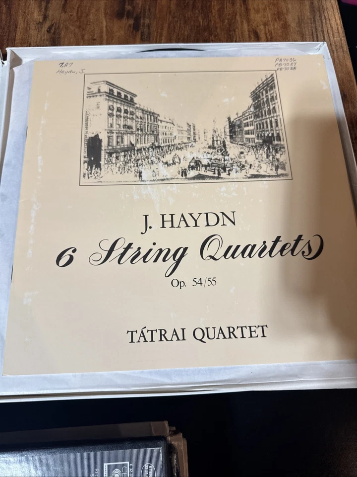 HAYDN 6 String Quartets Op.54 & 55 TATRAI QUARTET Hungaroton SLPX-12506 3LP Box Foto 3 de 4