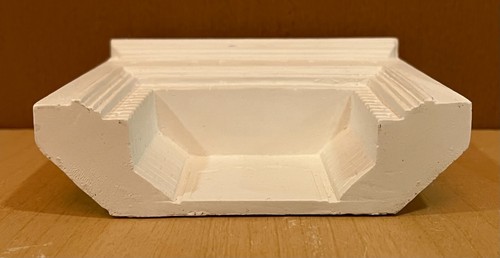 Dollhouse Miniature Fireplace Surround White Plaster/Ceramic? - Picture 4 of 6