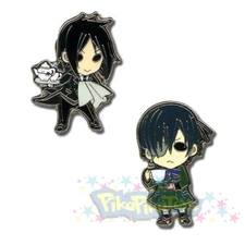 Pin - Black Butler - New Sebastian Ciel Anime Chibi SD Licensed GE7471