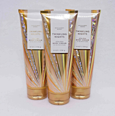 Bath & Body Works Twinkling Nights Ultra Shea Body Cream Set of 3