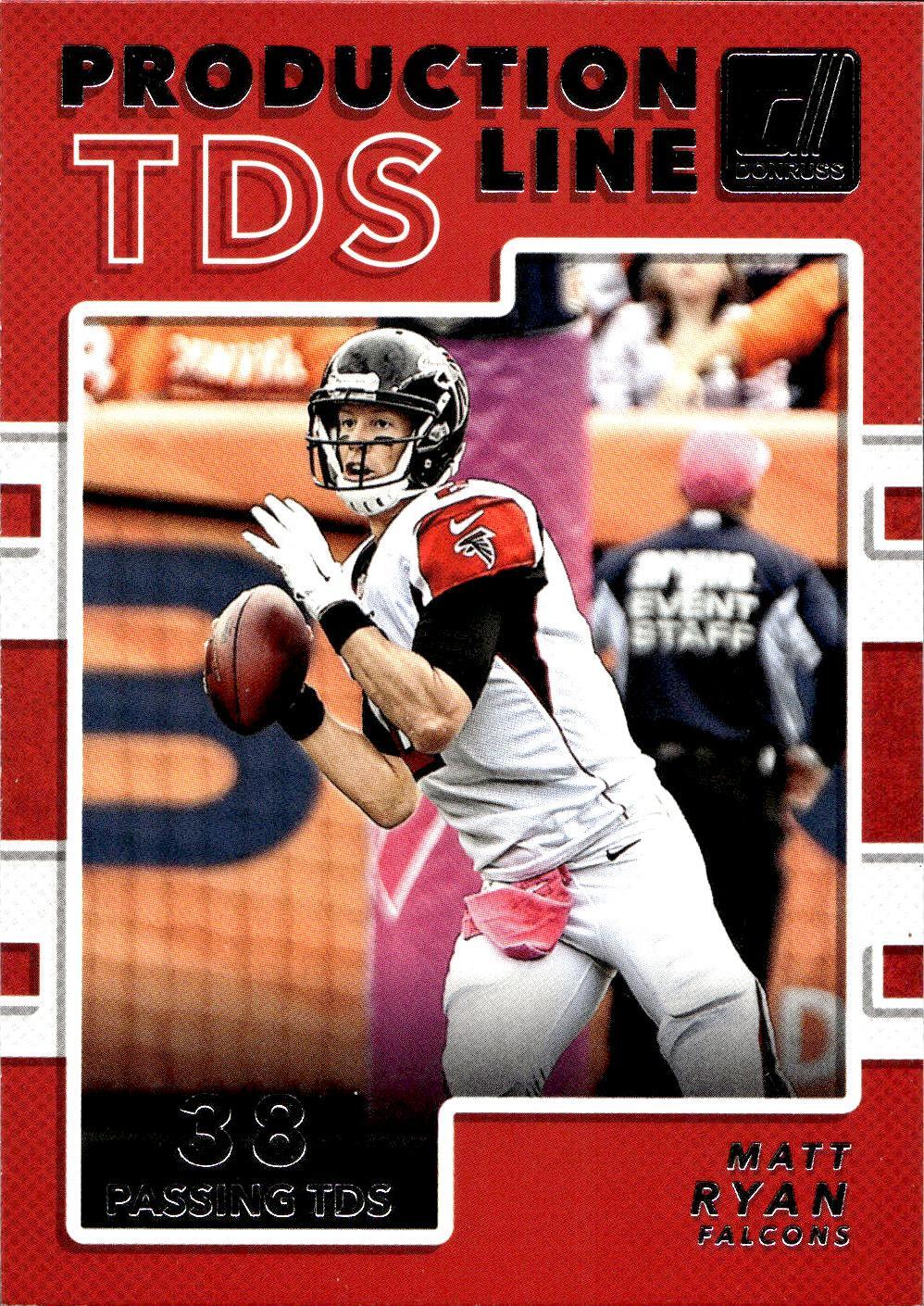 2017 Donruss #2 Matt Ryan Production Line Touchdowns