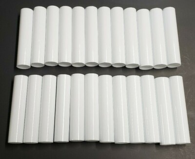 Set Of 6 Tall Black Plastic Candelabra Socket Covers - For Chandelier Repair