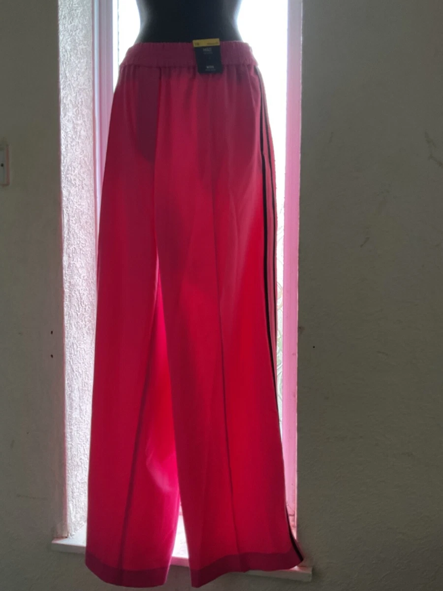 Pink side stripe trousers sale