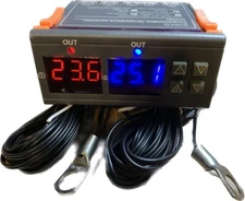 DIGITAL TEMPERATURE CONTROLLER GAUGE ALARM ENGINE WATCH DOG OVER HEATING SENSOR