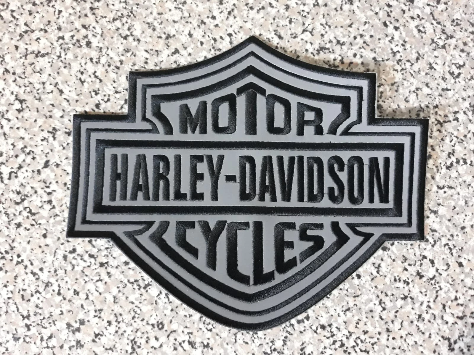 HARLEY DAVIDSON REFLECTIVE SAFETY PATCHES 1PCS. GLOW IN THE DARK SEW ON JACKET