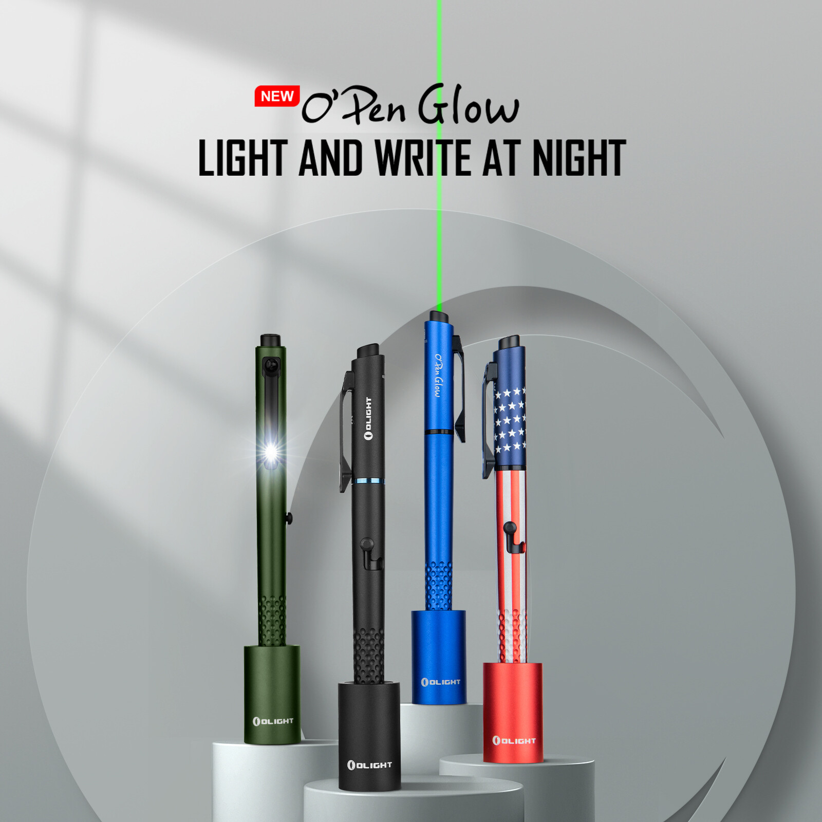 Olight O'Pen Glow Rechargeable Penlight for Writing,Professional
