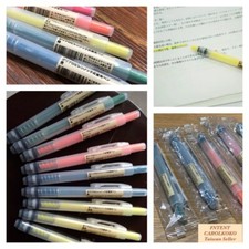  MUJI High Lighter Pen Yellow, Orange, Pink, Green, Blue Color Select         