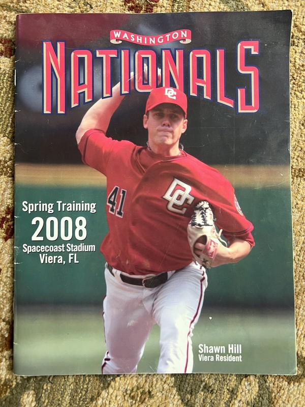 2008 Washington Nationals Program Zimmerman Autograph