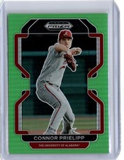 2022 Prizm Draft Picks Lime Green Refractor Connor Prielipp 32/75 (B25) Twins