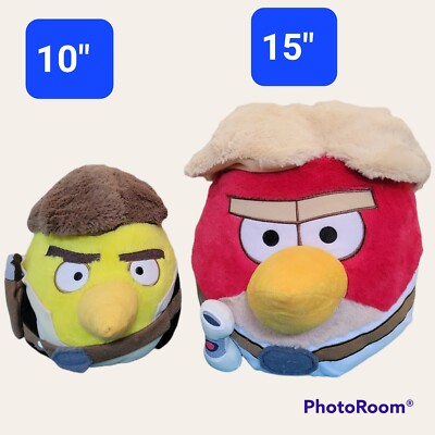 Clearance Peluche Peluches De Angry Birds Star Wars LOT Of 2*HUGE