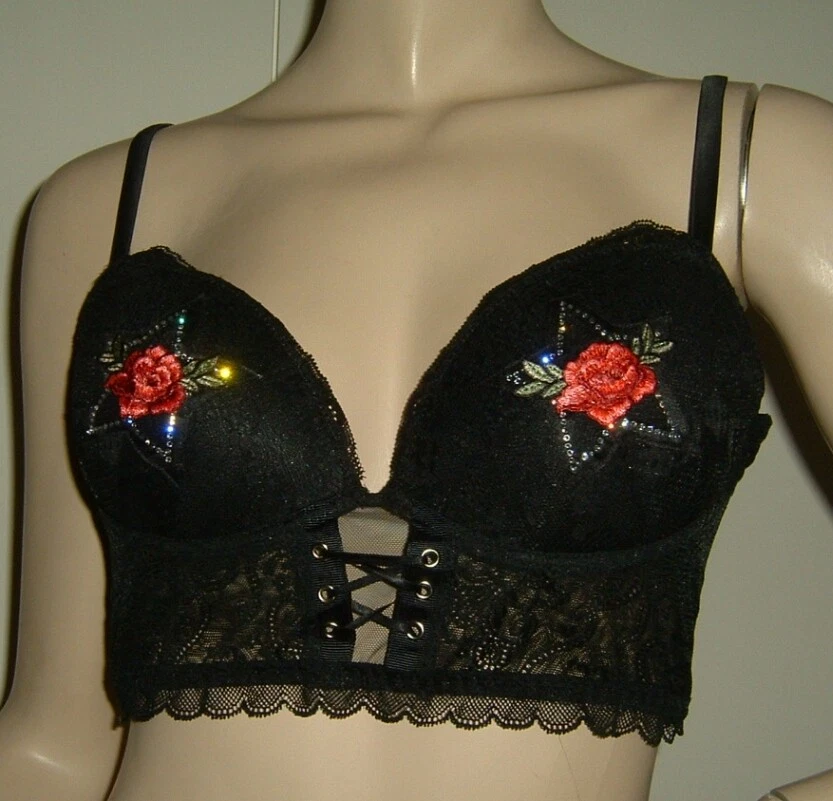 INTIMATE BLACK LACE BAG BRA SIZE 3B SEXY UNDERWEAR BRA