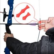 1 Set Soft Silicone Bow String Finger Saver/ Guard/ Tab for Archery Recurve Bow