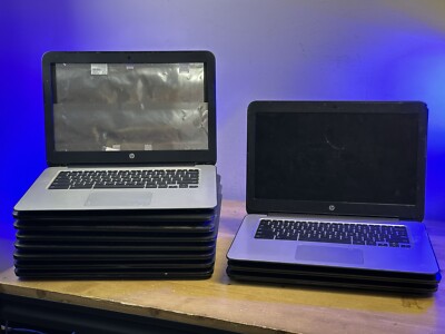 (Lot of 11) HP Chromebook 14 G3 K4K11UT#ABA -For Parts Only - Missing Screens