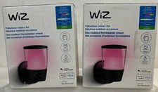 WiZ Connected Color Elpas - Pack of 2 -Smart WiFi- Outdoor LED Wall Light -Used