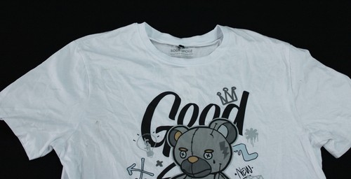 Southpole Men's Short Sleeve Good Vibes Graphic T-Shirt AP2 White Large - Picture 2 of 4