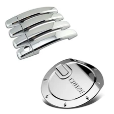 For 2008-2014 Chevy Cruze Chrome Door Handle Covers + Gas Door Fuel Tank Overlay