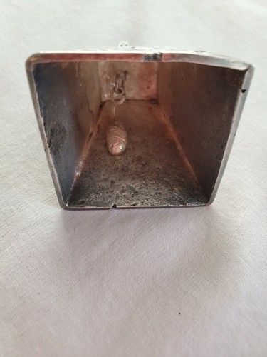 Antique Silver (.900) Ancient Builder Pyramid & Inca Maya Aztec Mexico Bell 132g - Picture 6 of 11