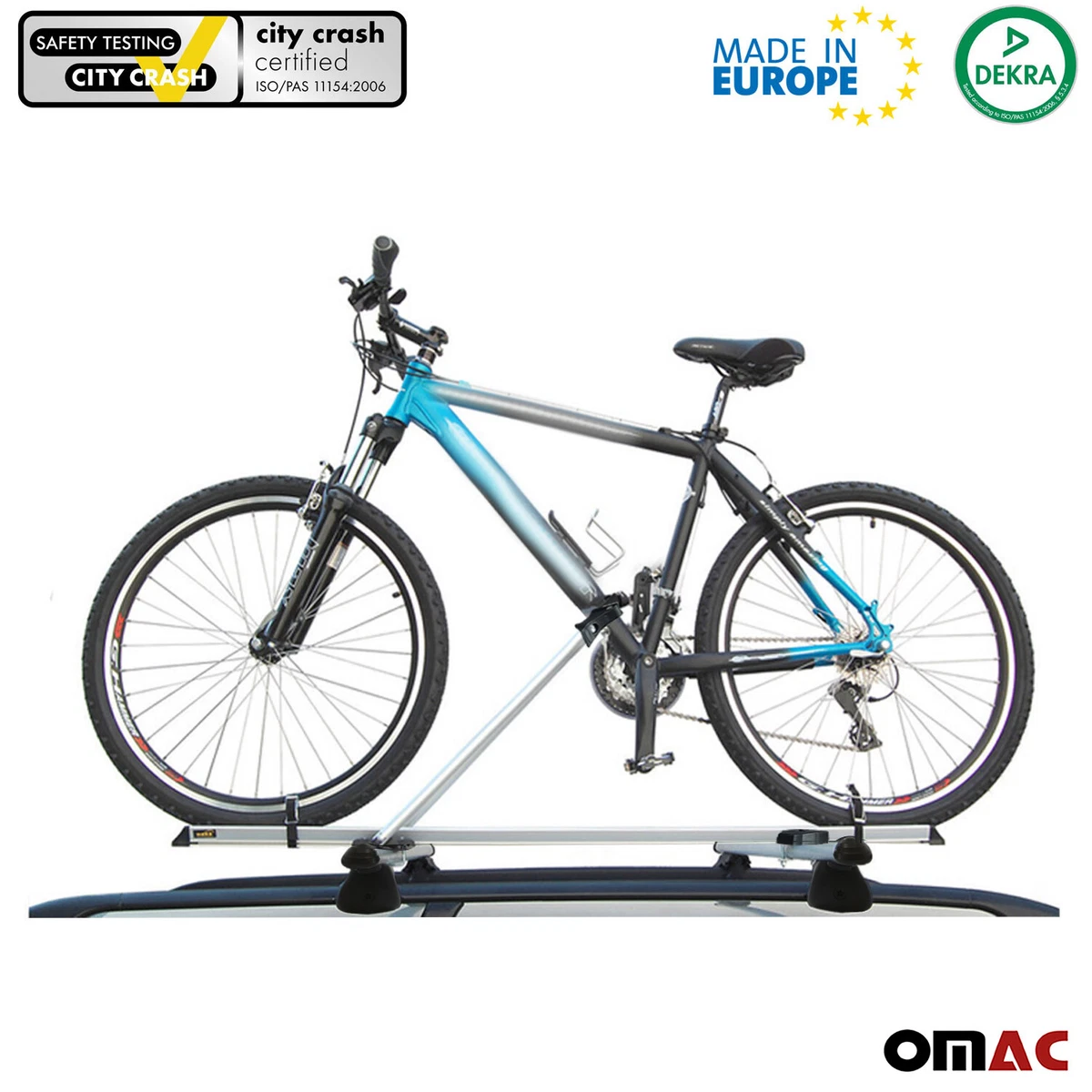 Bike Carrier Roof Rack Cross Bars Silver Al Set For Subaru