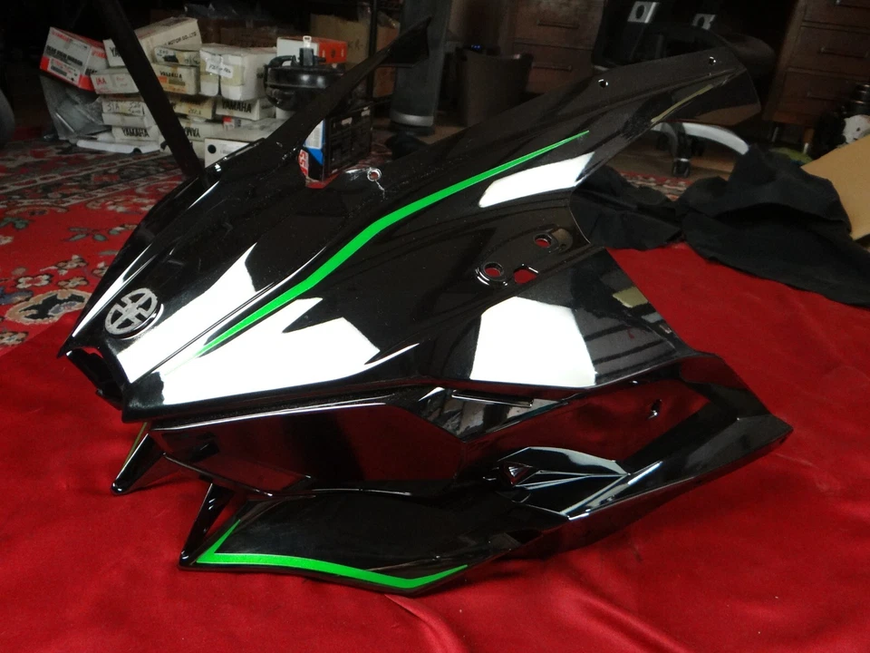 Capucha superior, negra, Kawasaki ZX1000 H2 2015, 55056-5279-51C, 55056-5279-43Z Foto 2 de 4