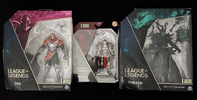 Spin Master LEAGUE of LEGENDS Lot: Champion Collection  6'' THRESH, ZED & DARIUS