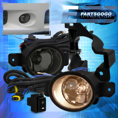 For 09-14 Nissan Maxima A35 Bumper Driving Smoke Fog Lights Lamps + Switch Kit