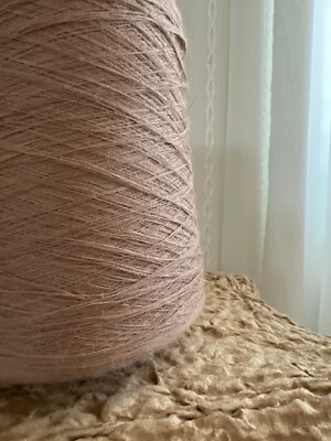 SOFT, Light Brown Cone Peruvian Baby Alpaca/Natural Silk Yarn #0weight 15oz