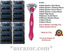 Refills Fit Men Schick Quattro Titanium Women Quatro Razor Blade Cartridge 4 8
